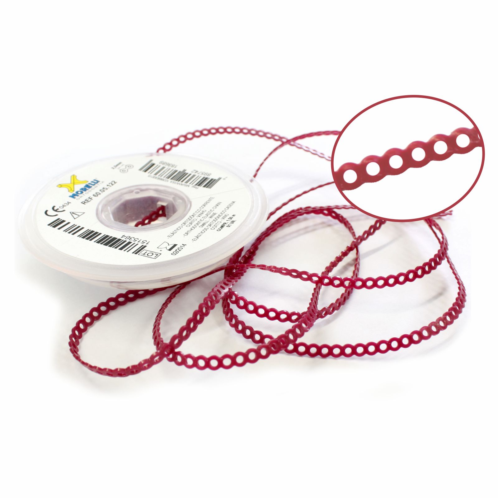 Elástico Corrente Curto - Vinho 1,5m - Morelli