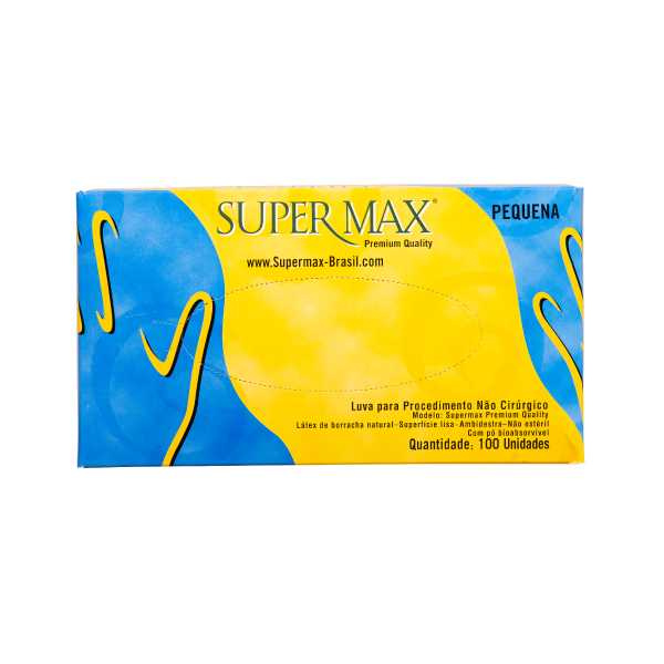 Luva Supermax Premium Quality Com Pó - Tam G