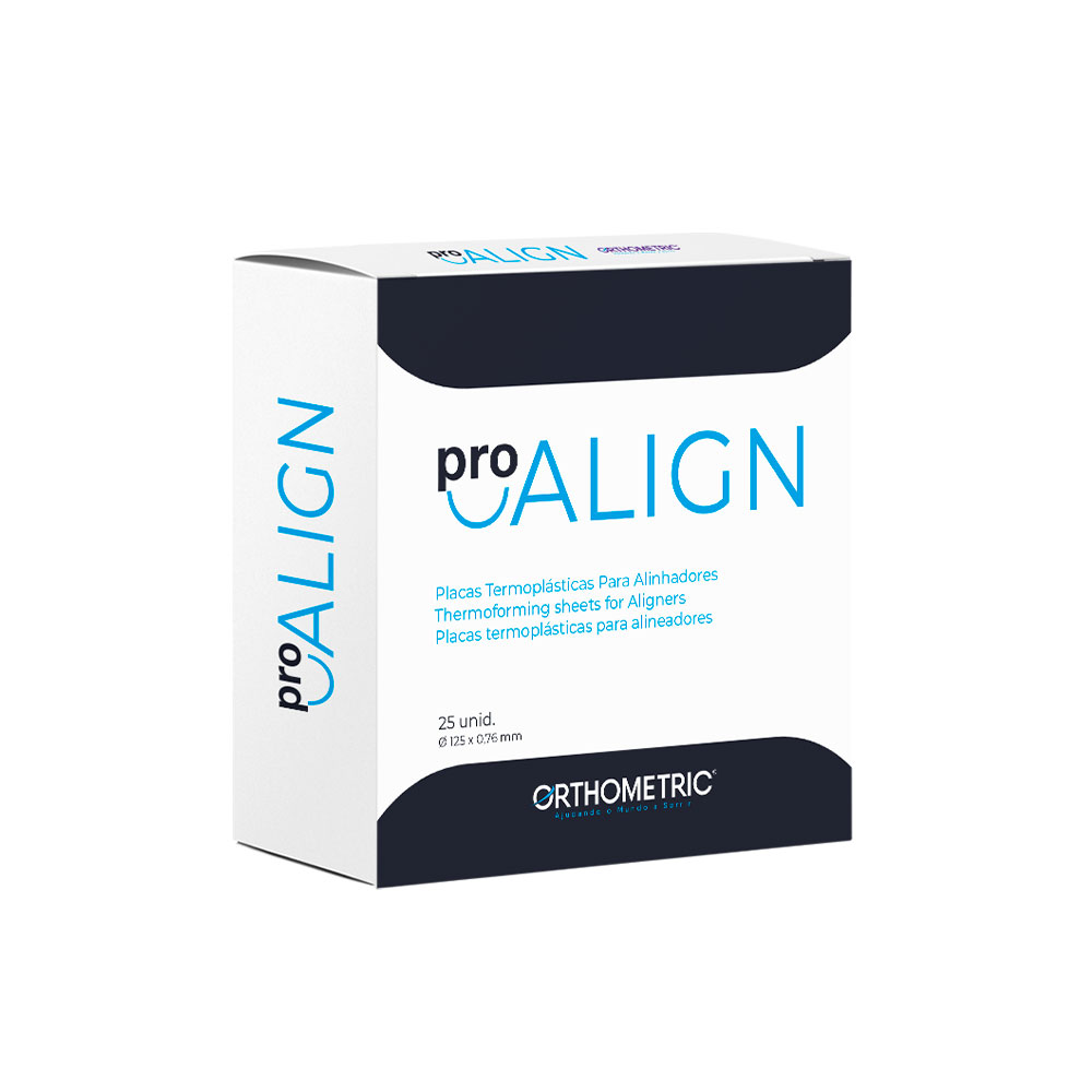 Placas Termomoldáveis ProAligner X - 125 x 0,76mm - Orthometric