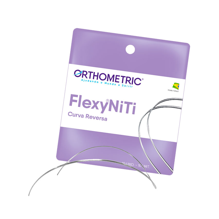 Arco Flexy NiTi Curva Reversa 21x25 Superior - Orthometric