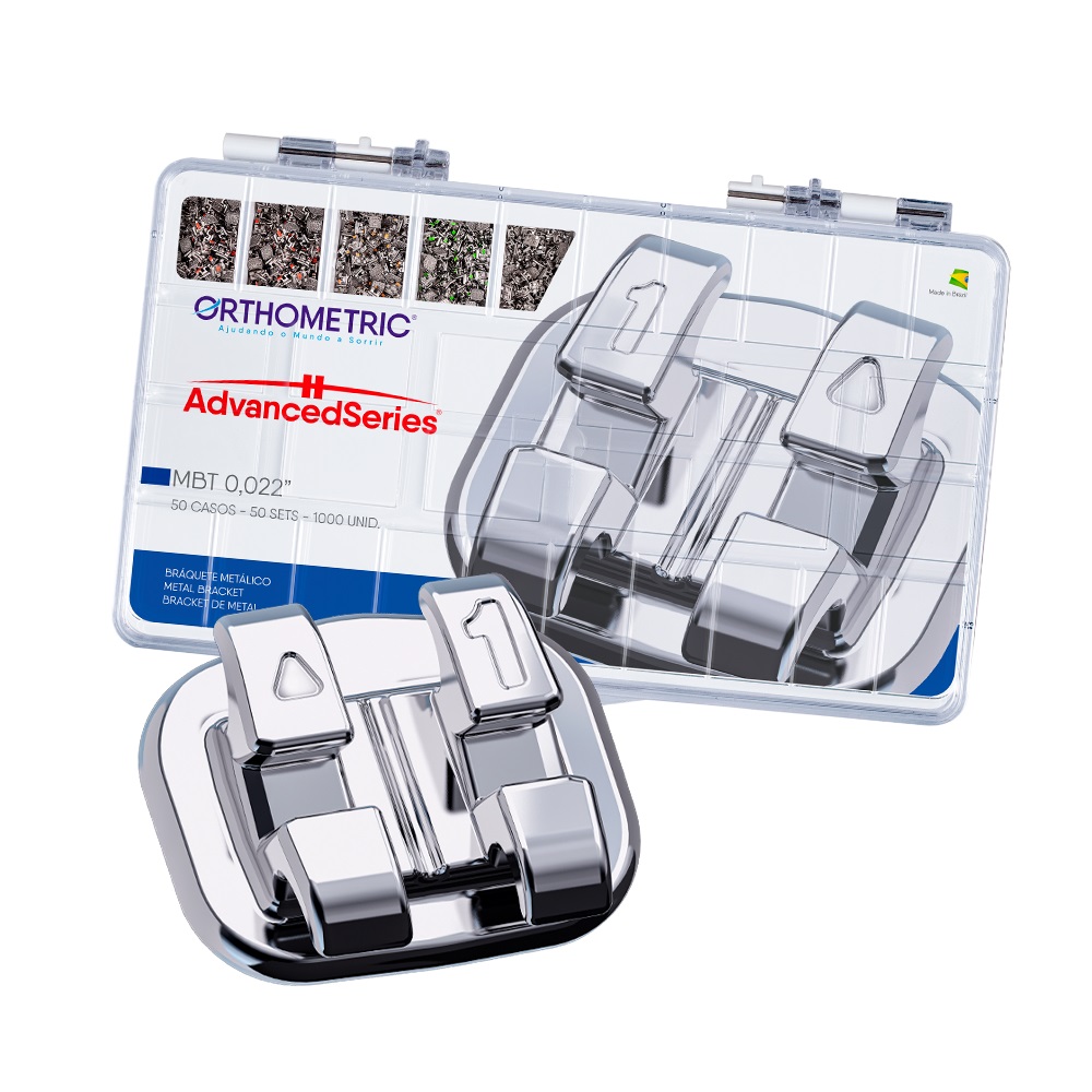 Kit Bráquete Advanced Series MBT .022 - 50 casos - Orthometric
