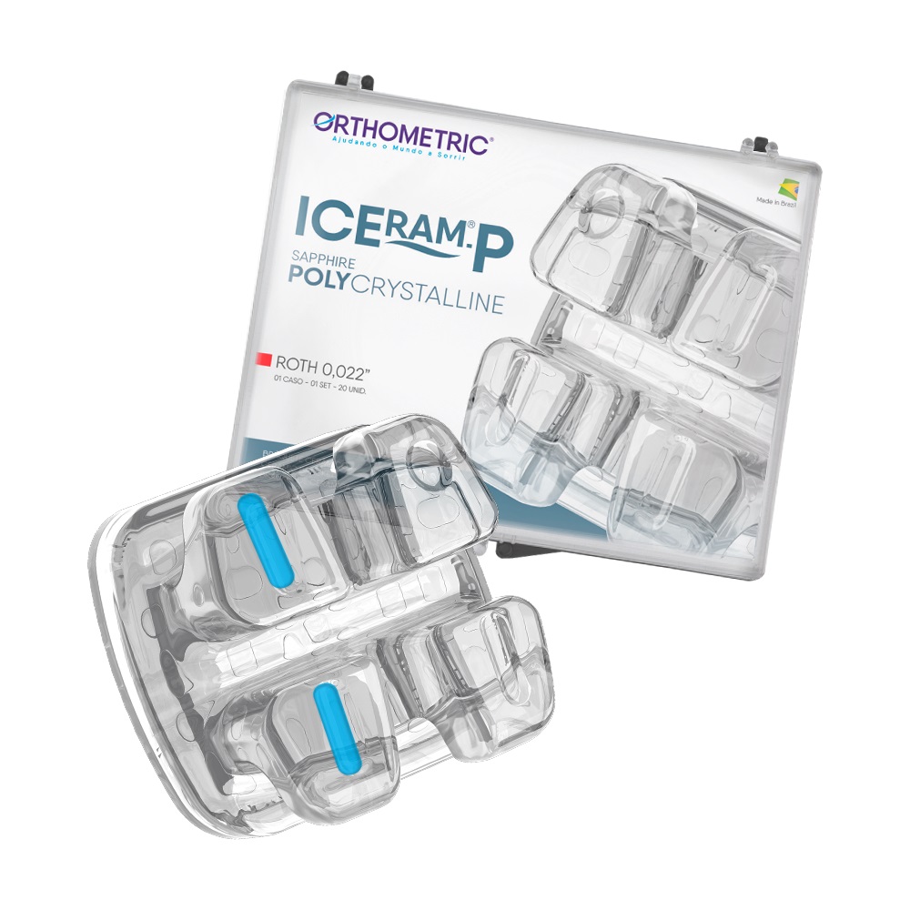 Kit Bráquete Iceram-P Roth .022 - 1 Caso - Orthometric