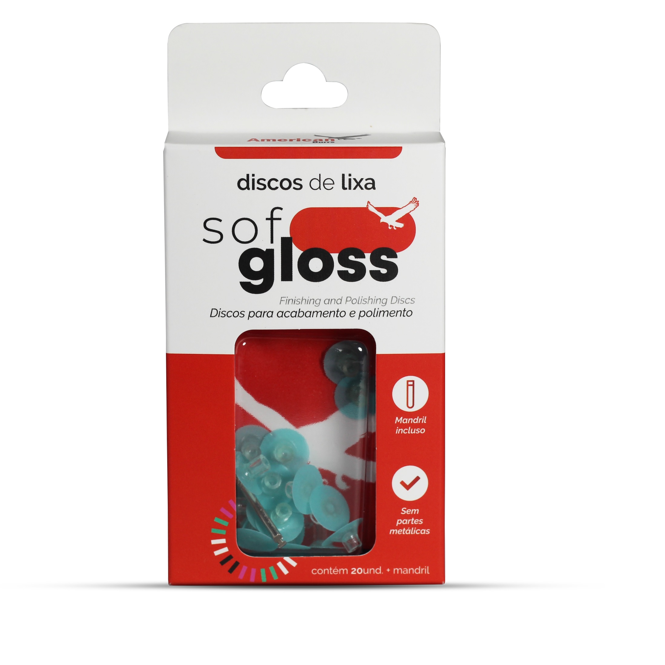 Discos para Acabamento e Polimento CA - Sof Gloss Fina - American Burrs