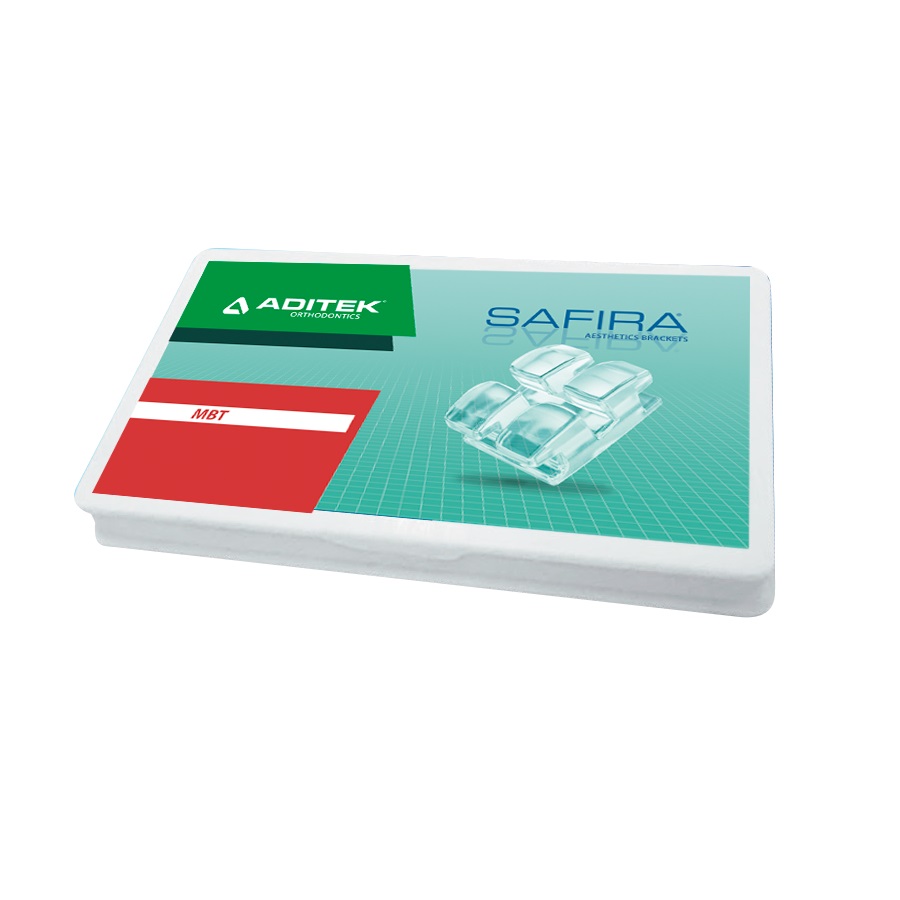 Kit Bráquete Estético Safira MBT .022 - 1 Caso - Aditek
