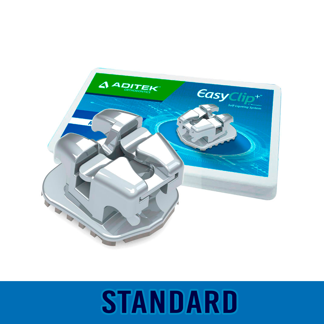 Kit Bráquete EasyClip+ Damon Standard .022 - 1 Caso - Aditek