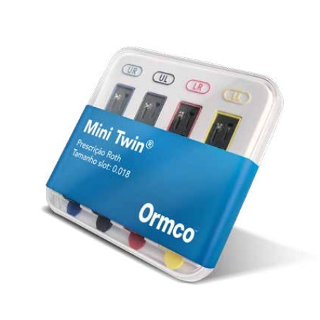 Kit Bráquete Mini Twin Roth .022 - 1 Caso - Ormco