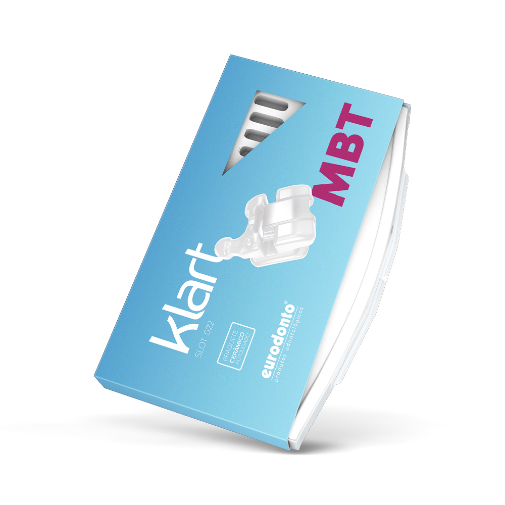 Kit Bráquete Klart Autoligado Cerâmico MBT .022 - 1 Caso - Eurodonto