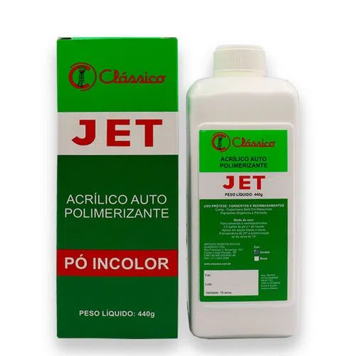 Jet Pó Acrílico Autopolimerizante - 440g - Clássico