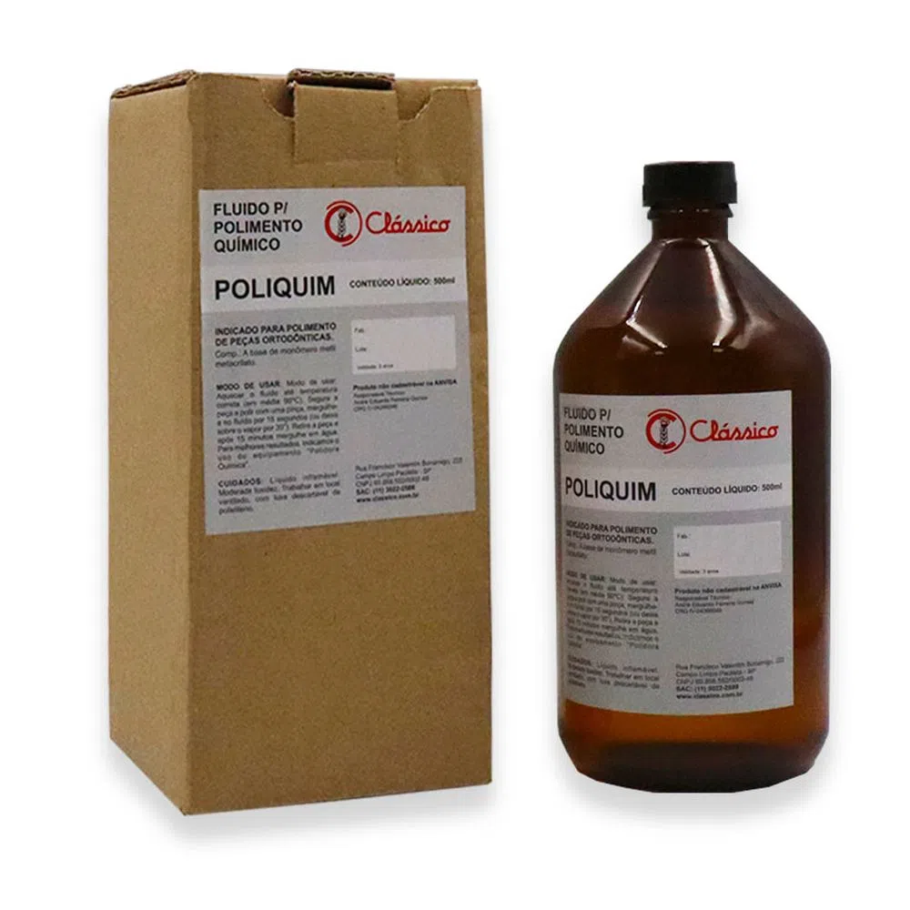 Poli-Quim Fluído para Polimento Químico 500ml - Clássico