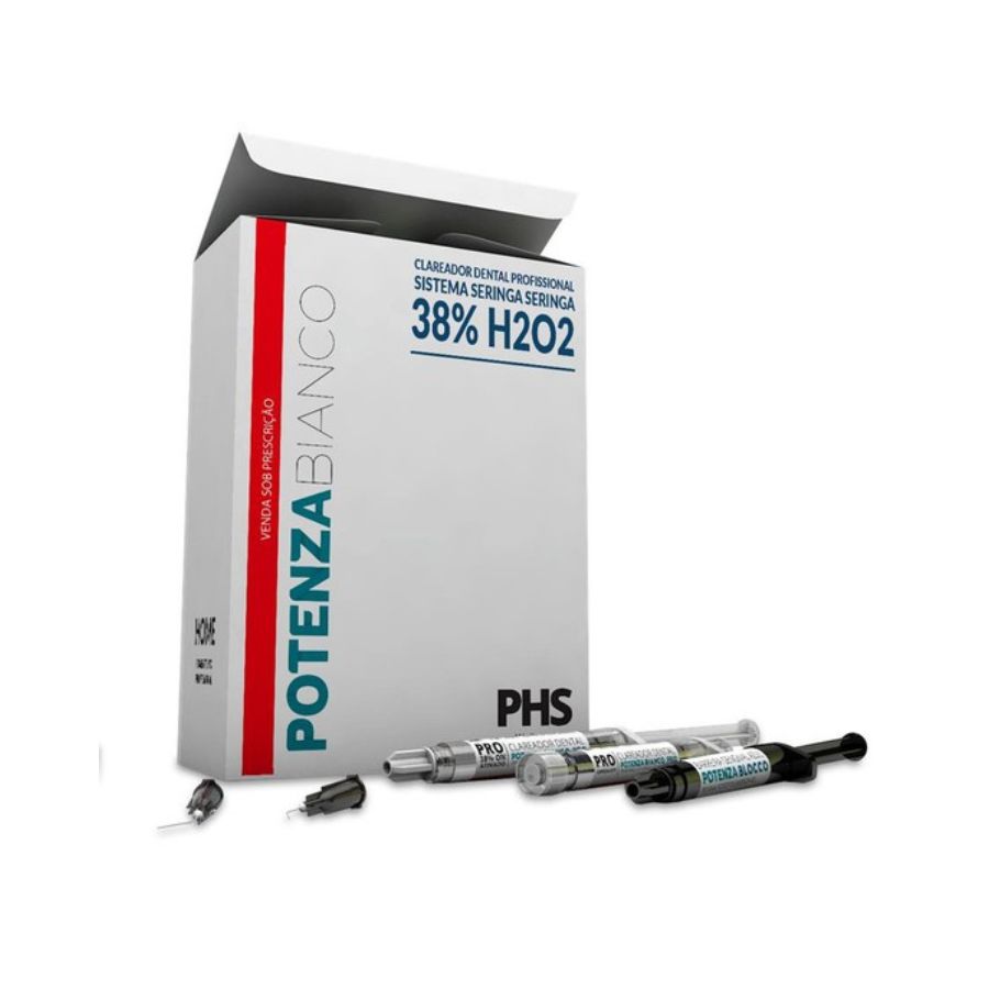 Clareador Dental de Consultório Potenza Bianco PRO SS 38% H₂O₂ - 1 Aplicação