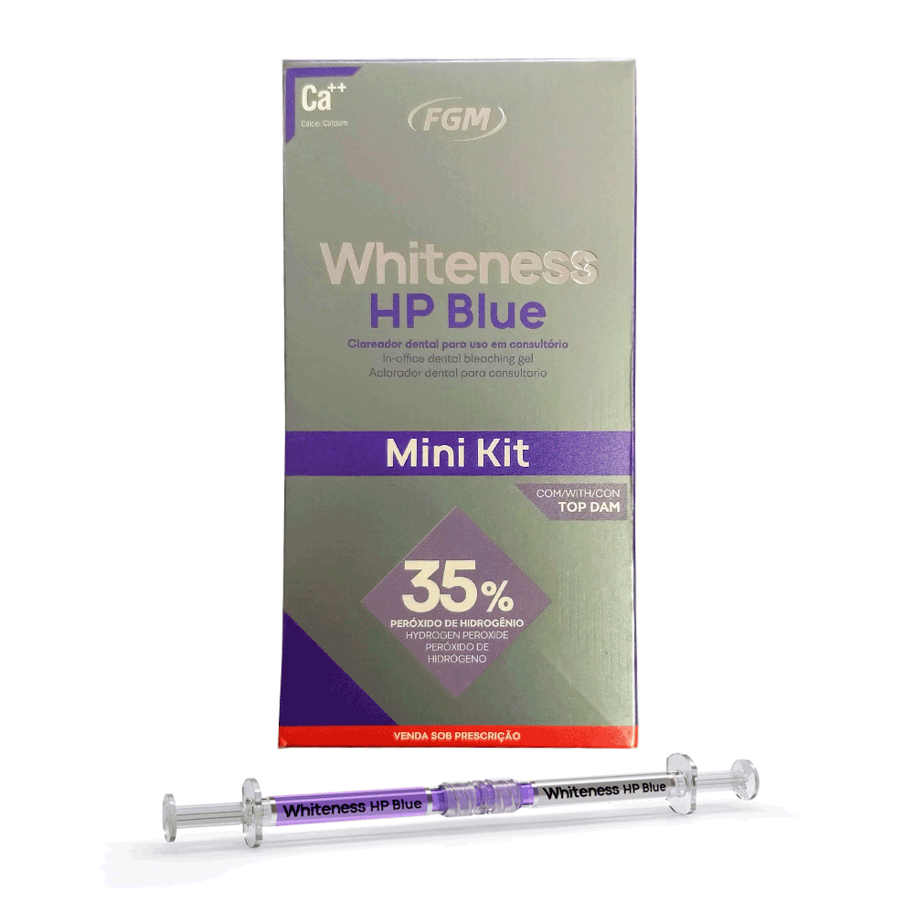 Clareador Dental de Consultório Whiteness HP Blue - Mini Kit