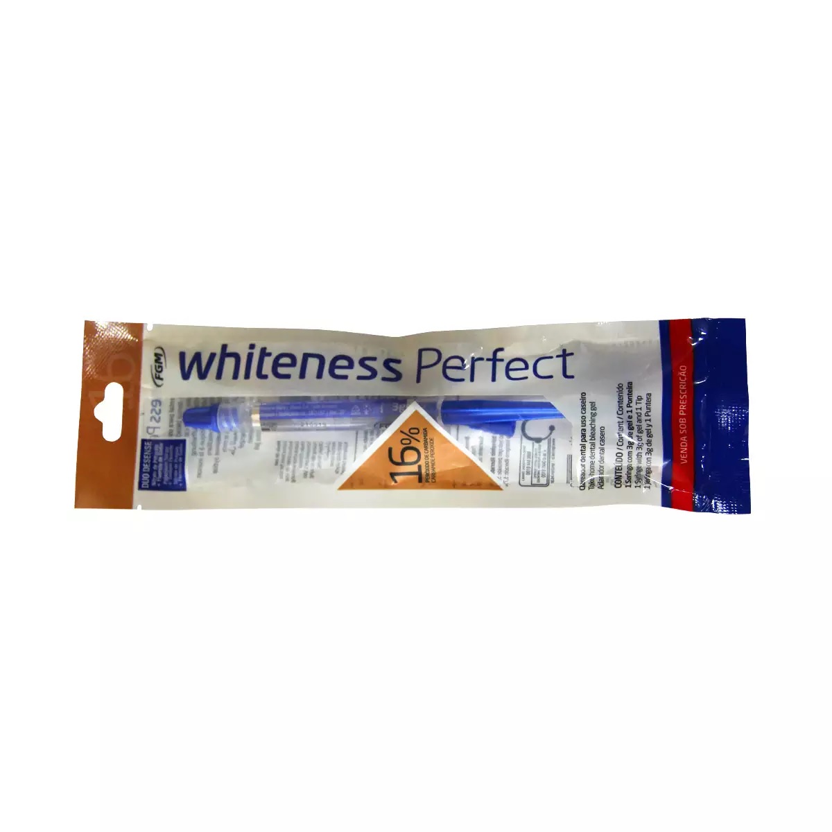 Clareador Dental Caseiro Whiteness Perfect Seringa - 16%