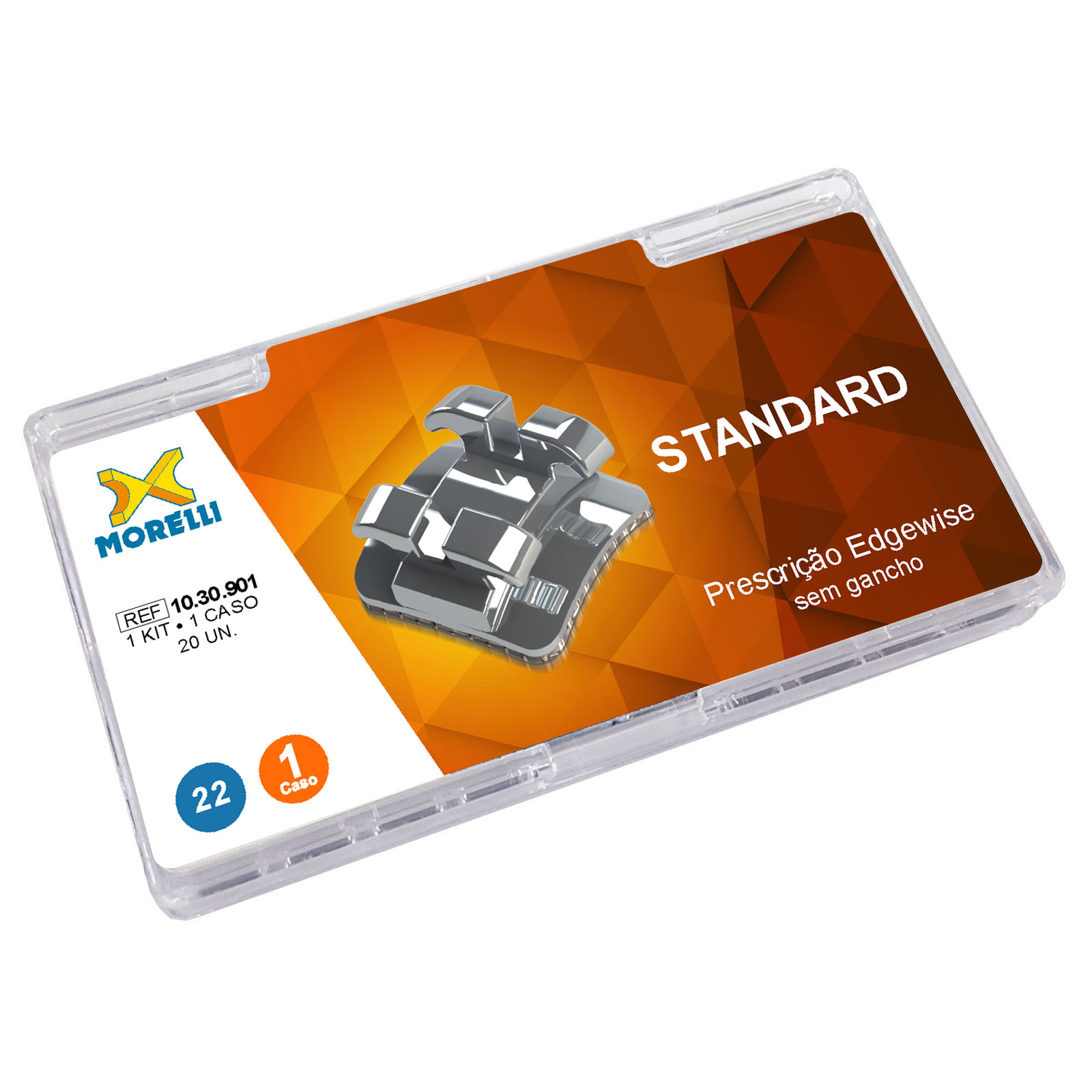 Kit Bráquete Standard Edgewise 0.22 - 1 Caso