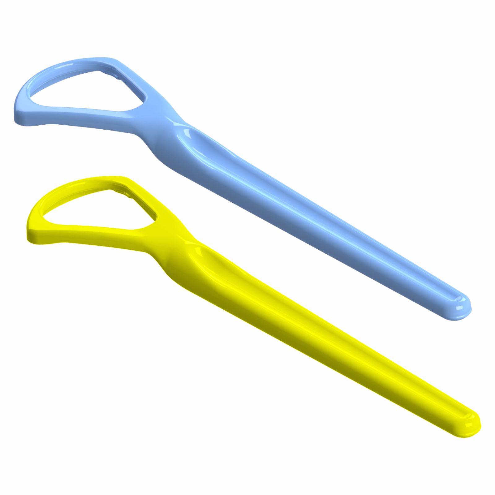 Limpa Língua Azul e Amarelo - Morelli