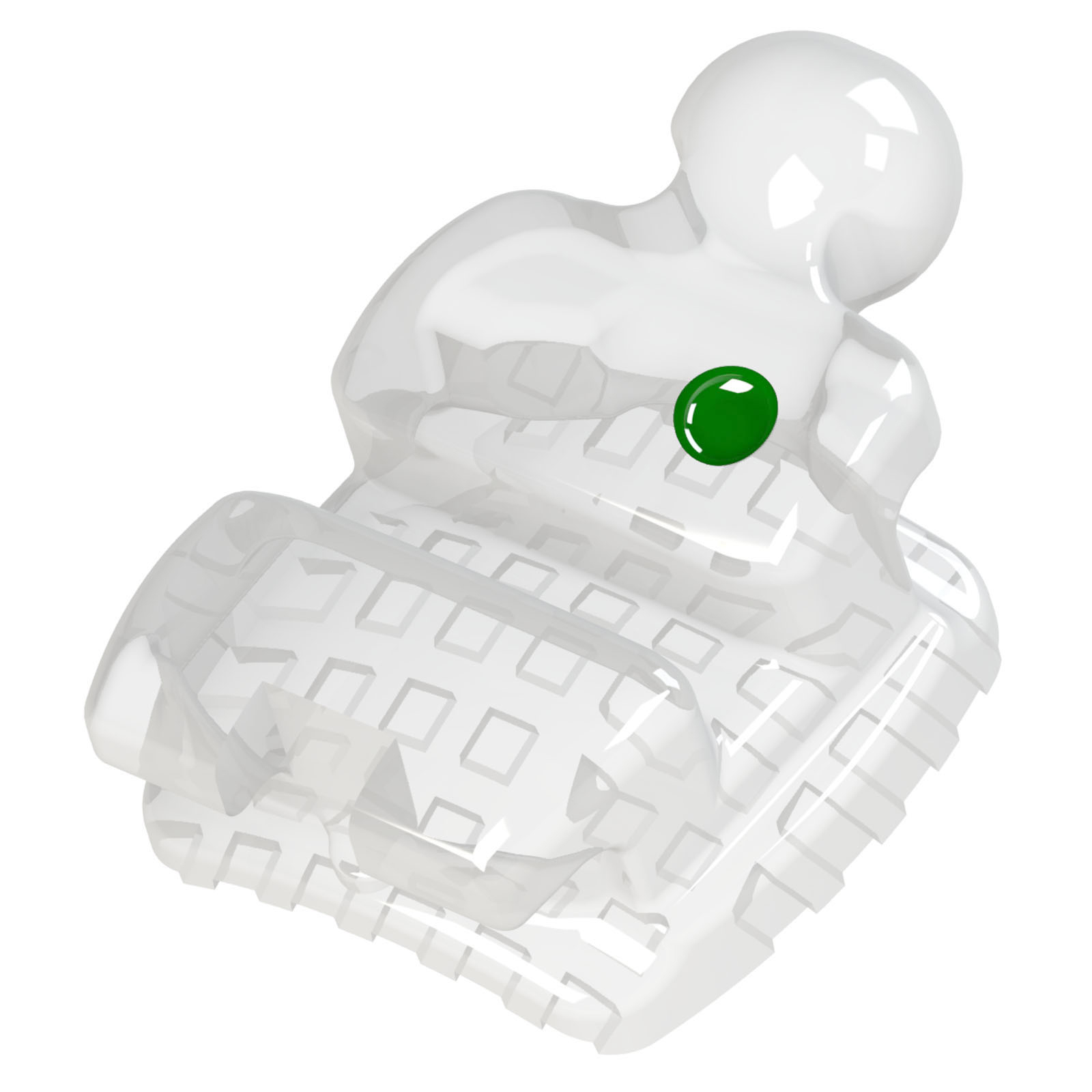 Bráquete PolySafira Roth .022 - 23 Com Gancho