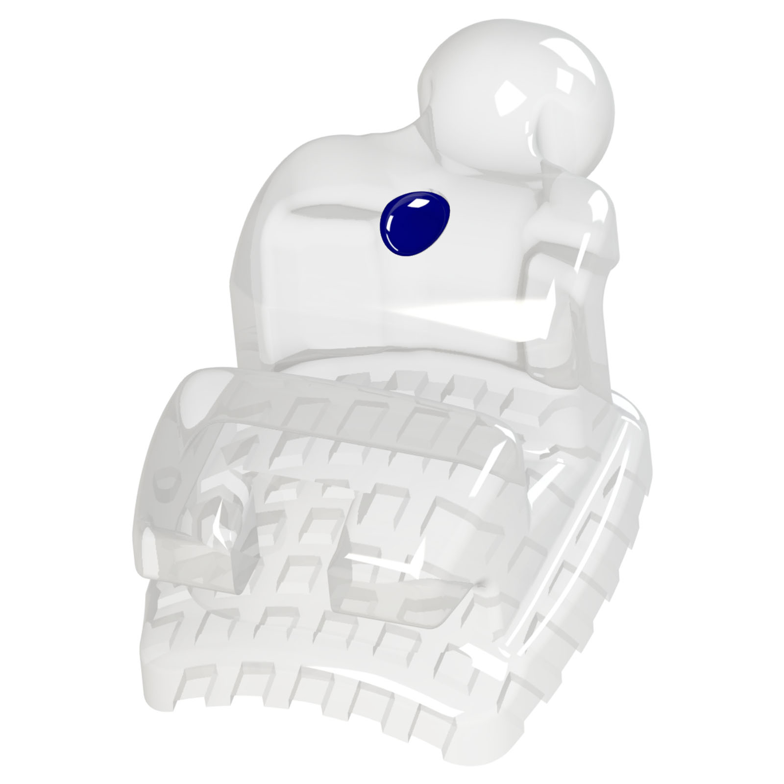 Bráquete PolySafira Roth .022 - 34, 44 Com Gancho