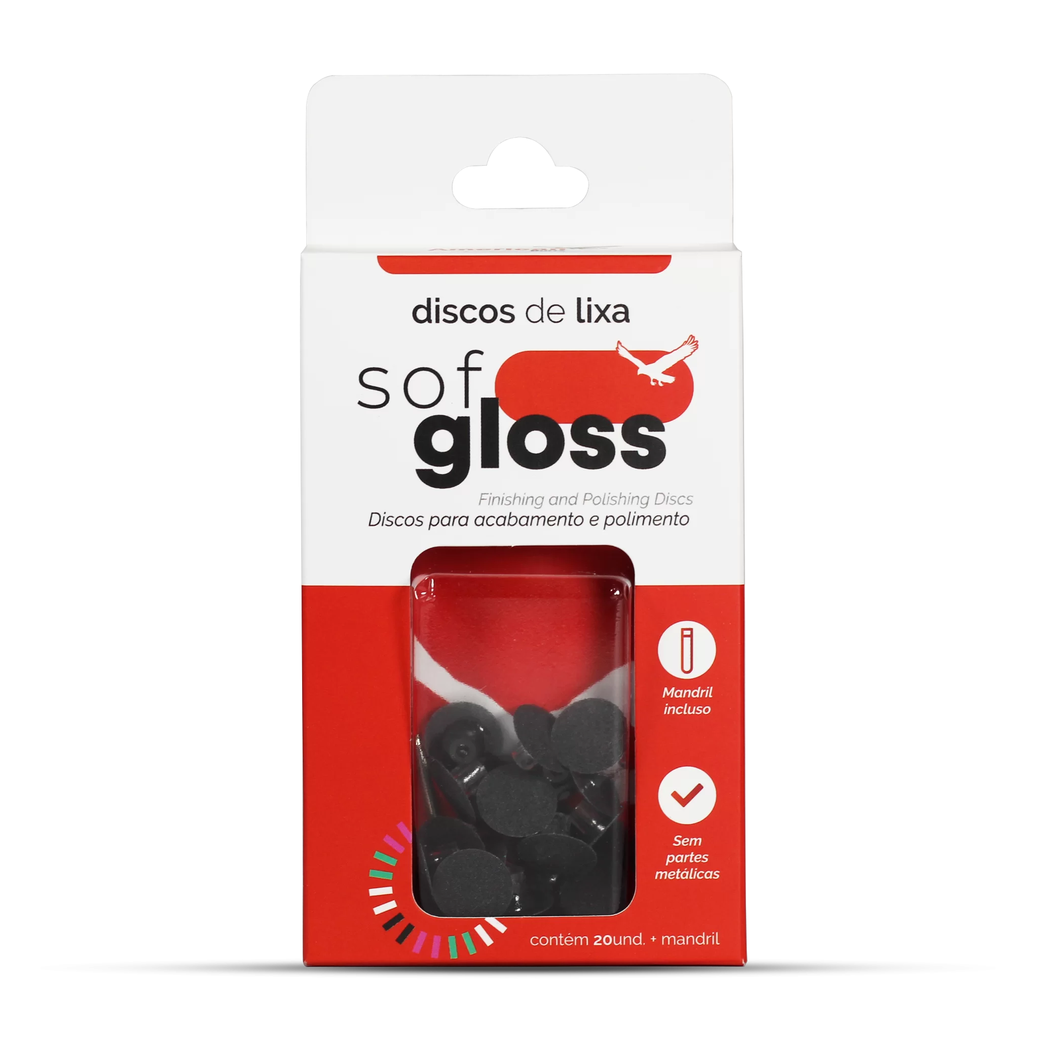 Kit Reposição de Discos Acabamento e Polimento - Sof-Gloss Grossa - Preta