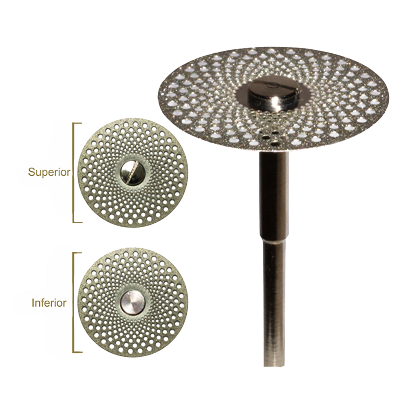 Disco Diamantado Ventilado Total - Dupla Face 22mm