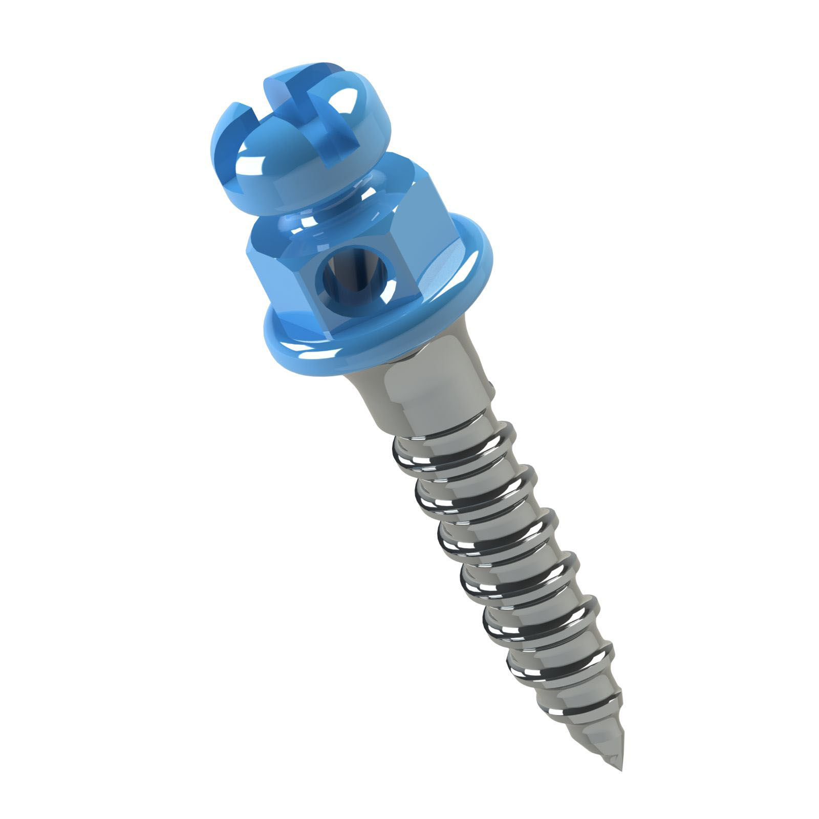 Miniparafuso Ortodôntico de Titânio 6mm - Cabeça de Bráquete Anti-Horário